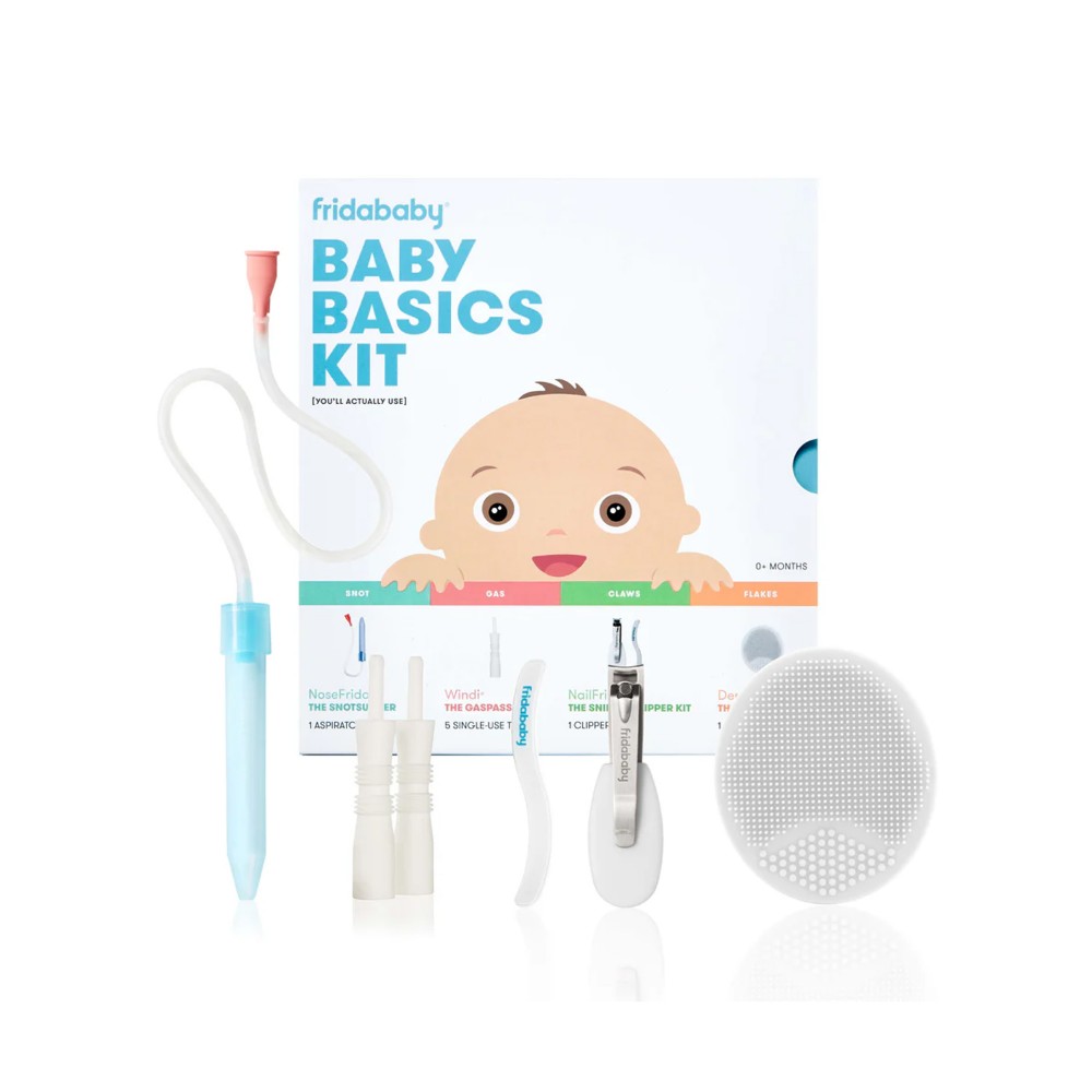 Fridababy - Baby Basics Kit - Newborn Care - NoseFrida & GasReliever