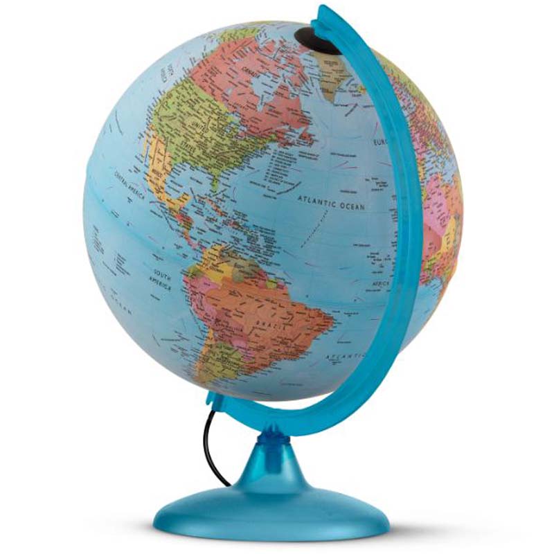 Tecnodidattica Night & Day Illuminated & Revolving Globe 25"