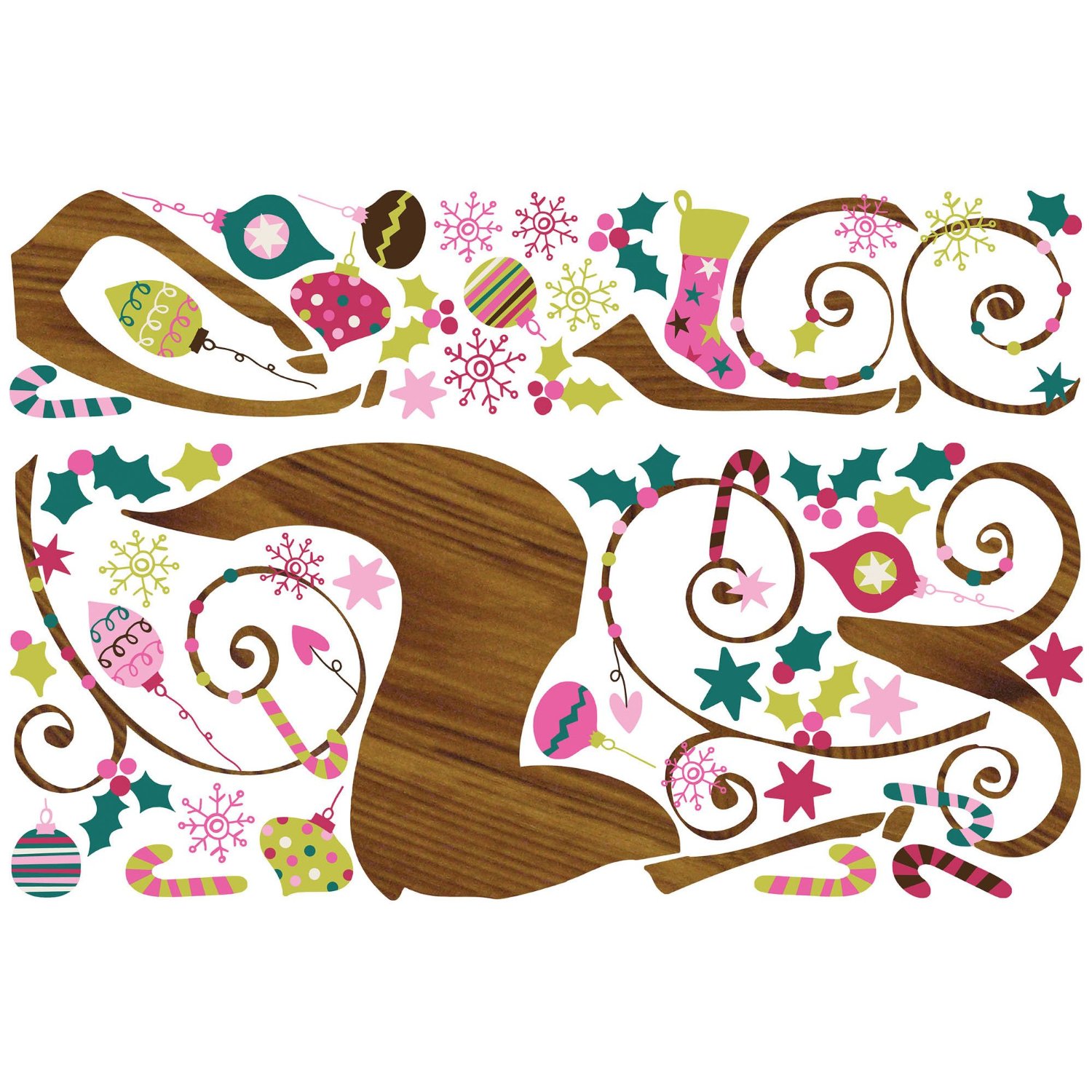 RoomMates Ornamental Reindeer Giant Wall Decal