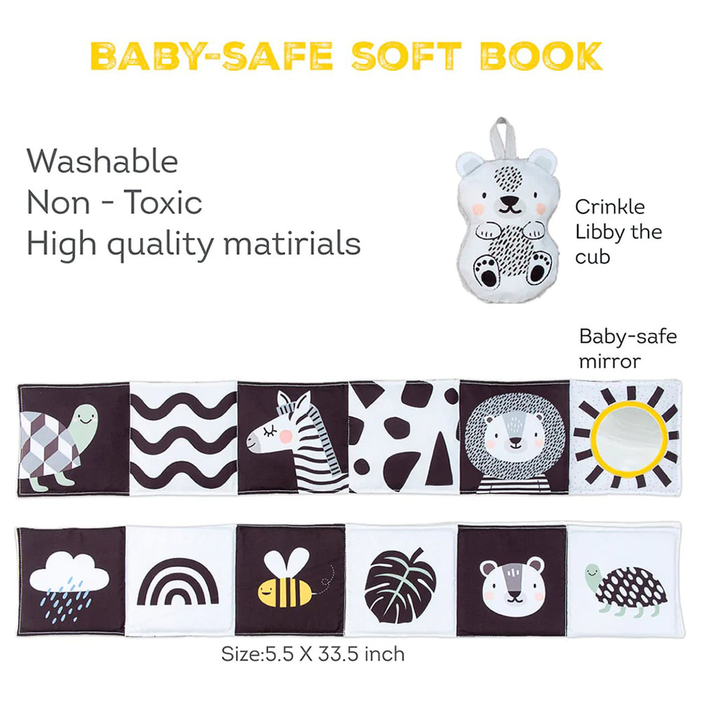Taf Toys - Savannah Black & White Book