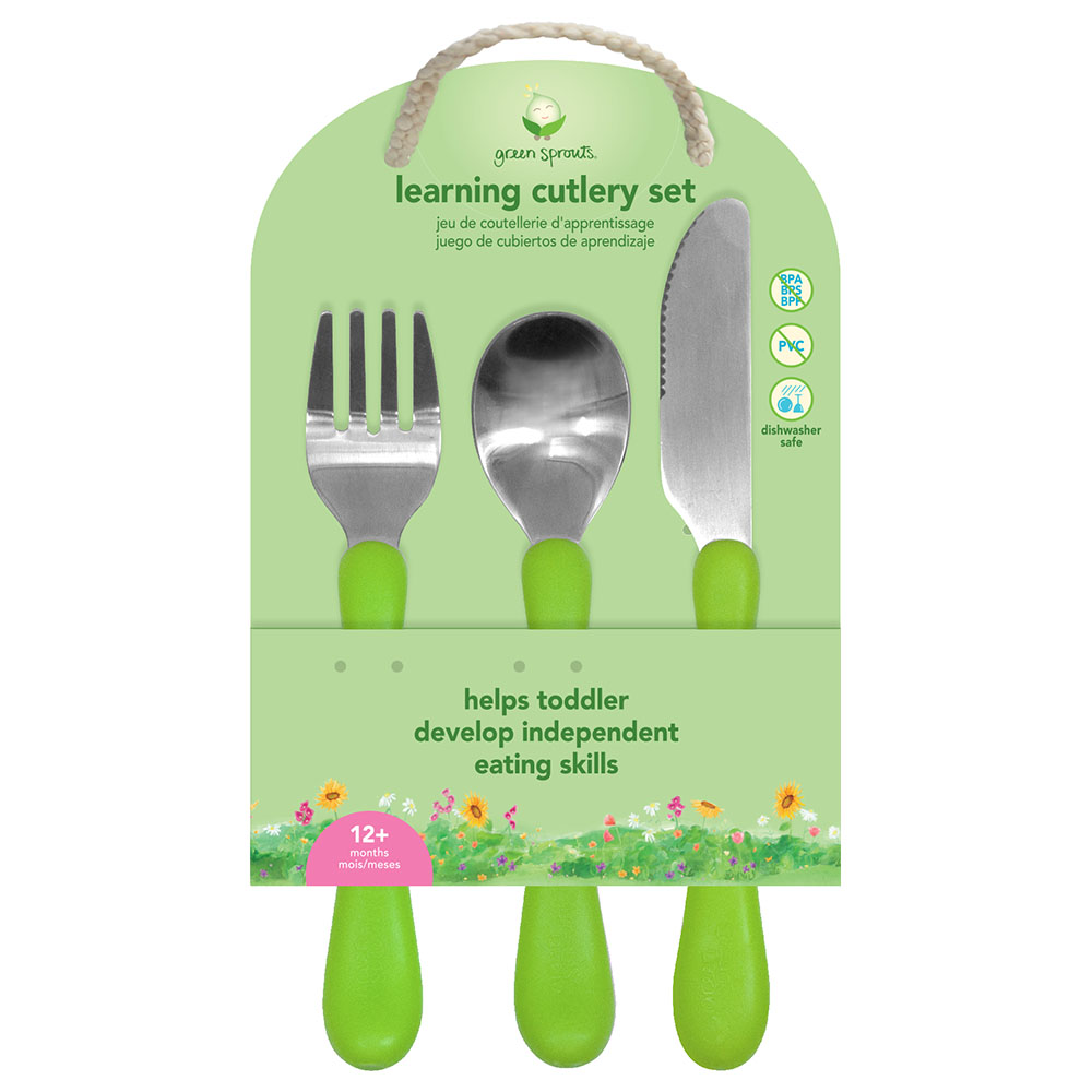 Green Sprouts - Learning Cutlery Set - Green