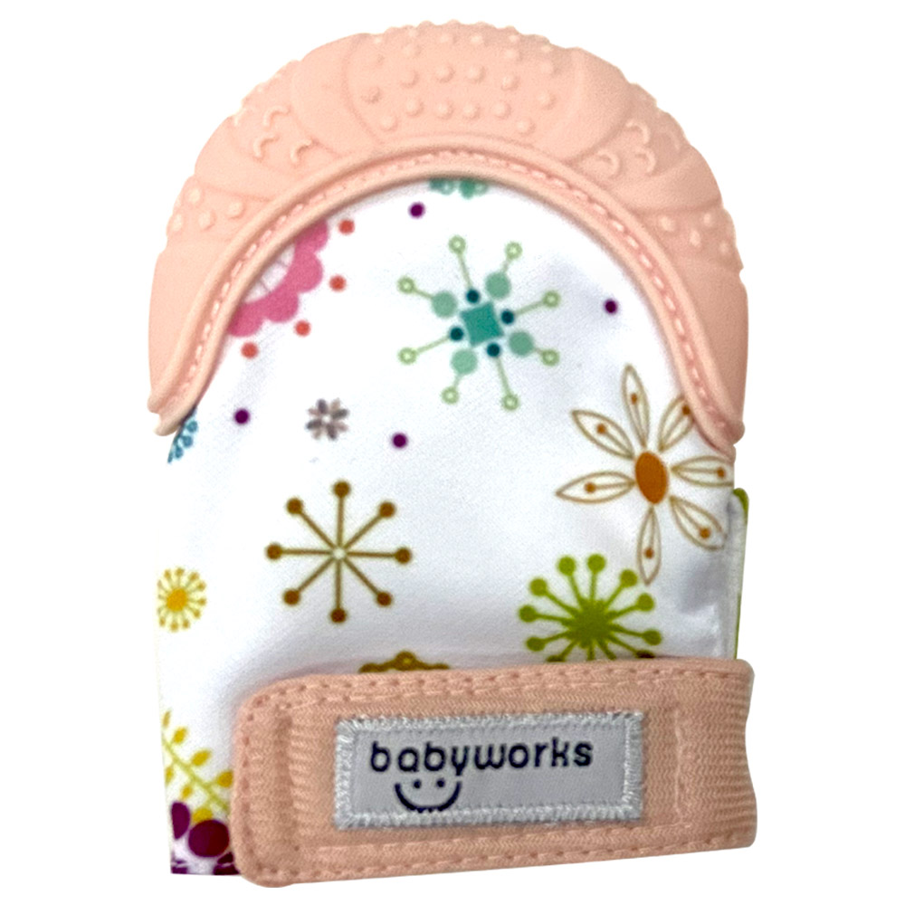 Babyworks - Teething Mitt - Coral