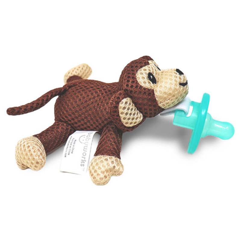 Babyworks - Pacifier Friend with Pacifier - "Moe" Monkey
