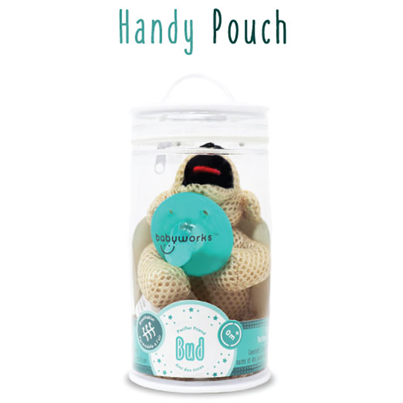 Babyworks - Pacifier Friend with Pacifier - "Bud" Puppy