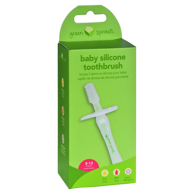 Green Sprouts - Silicone Toothbrush - Clear