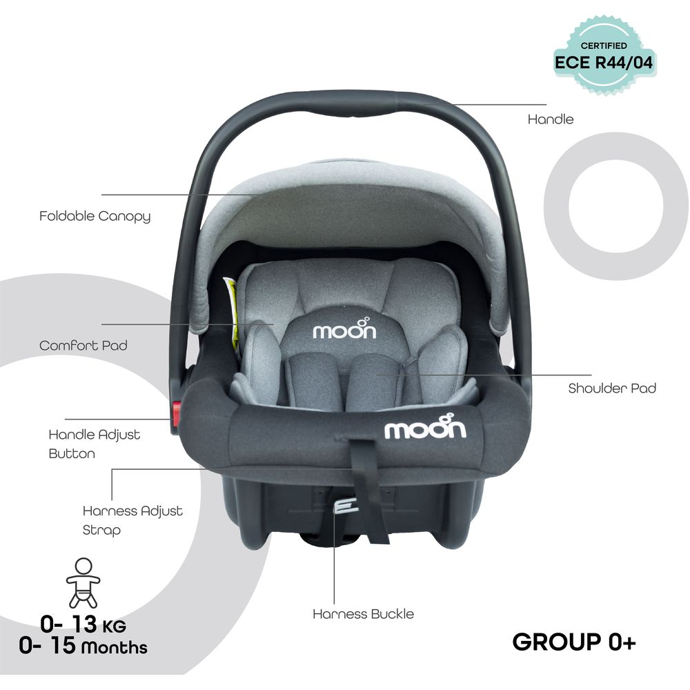 Moon - Infant Carrier & Travalo Travel Bed & Backpack - Green