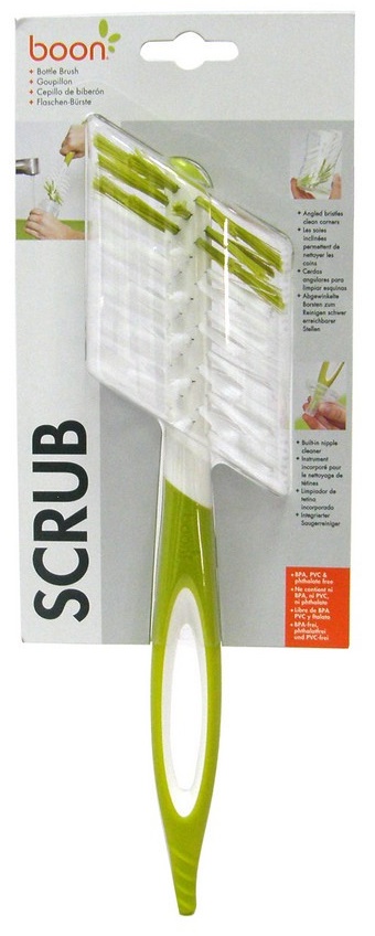 Boon - Scrub Bottle Brush - Green/White