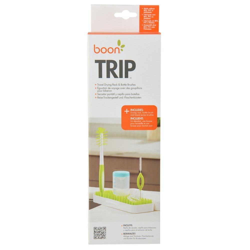 Boon - Trip Travel Drying Rack & Bottle Brushes