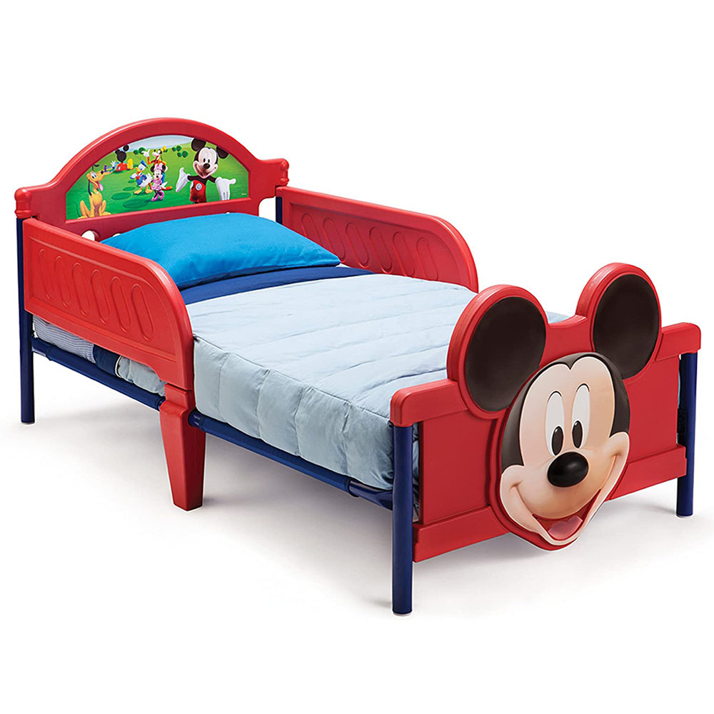 Delta Children - Mickey Mouse Plastic 3D Toddler Bed - Red