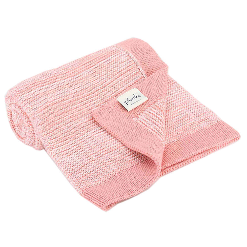 Pluchi - Sophia Mini Blanket with Elephant Toy - Pink