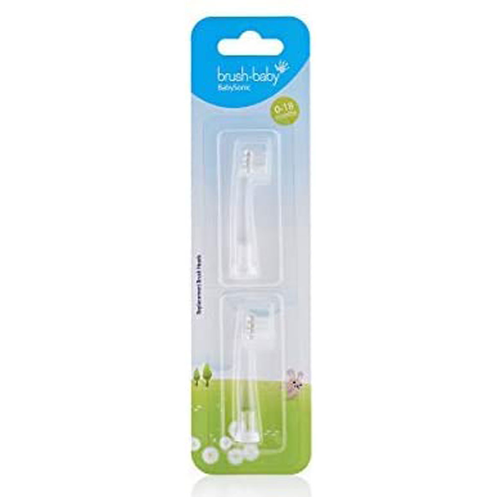 Brush Baby - 2025 Collection Baby Sonic Replacement Brush Heads Pack Of 2