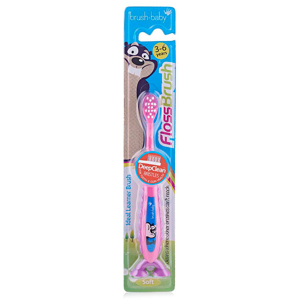 Brush Baby - FlossBrush 3-6y - Pink