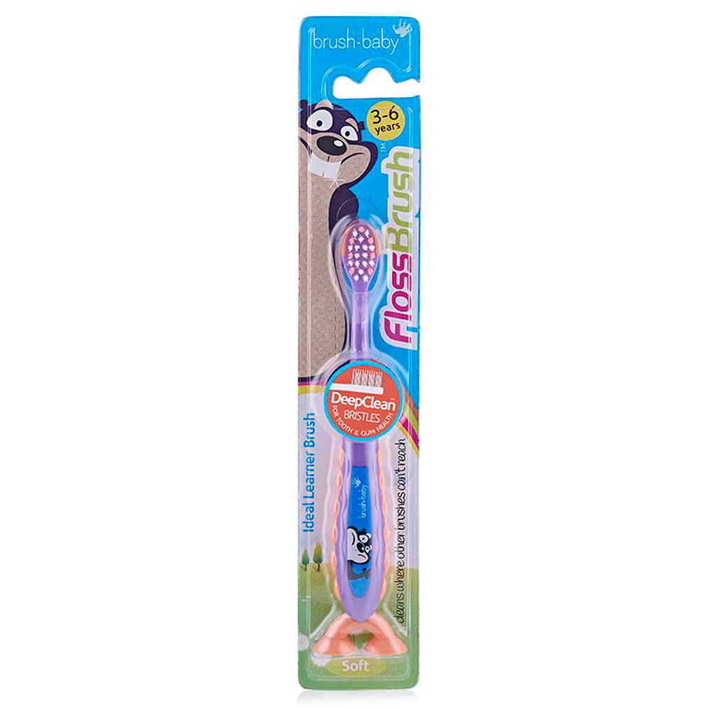 Brush Baby - FlossBrush 3-6y - Purple