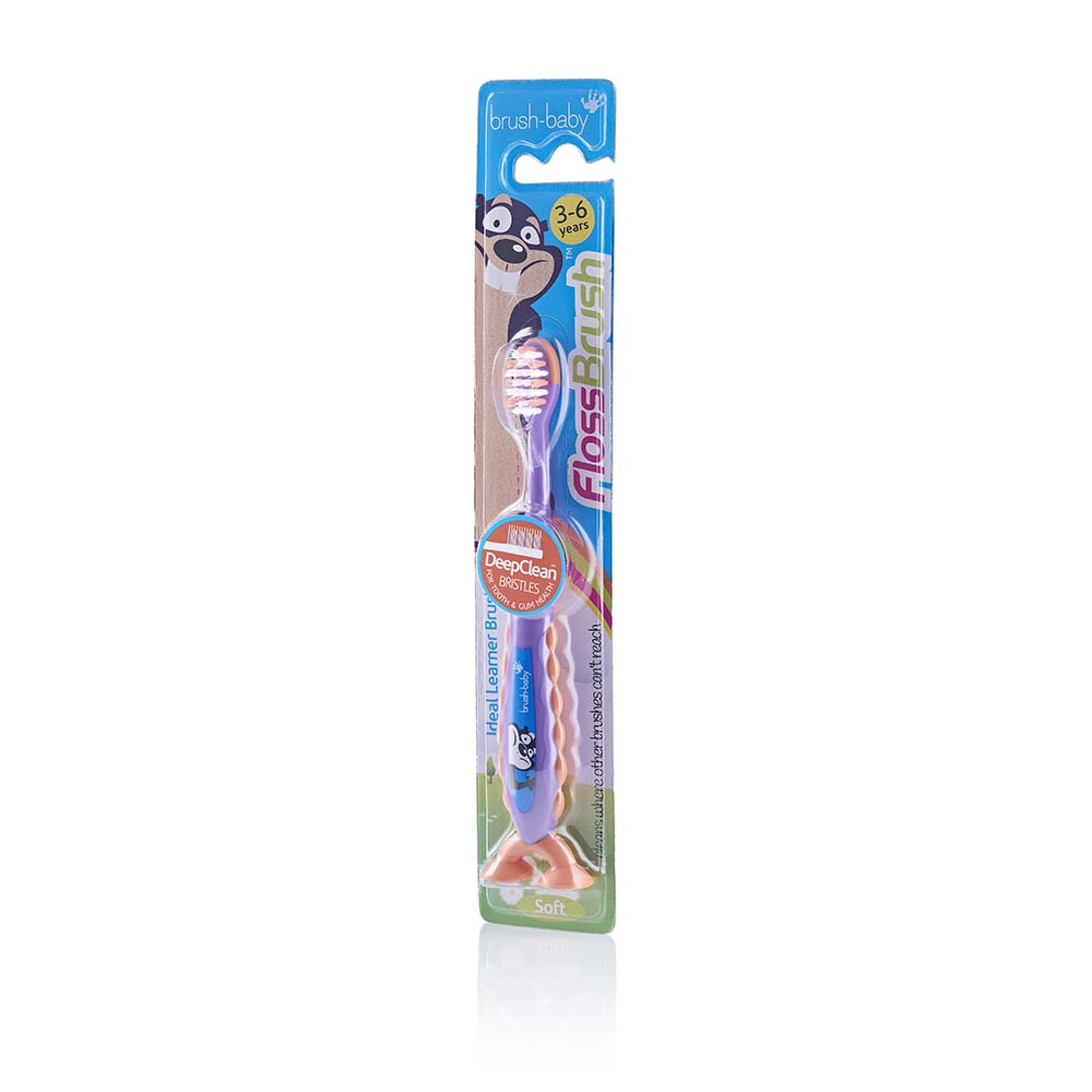 Brush Baby - FlossBrush 3-6y - Purple
