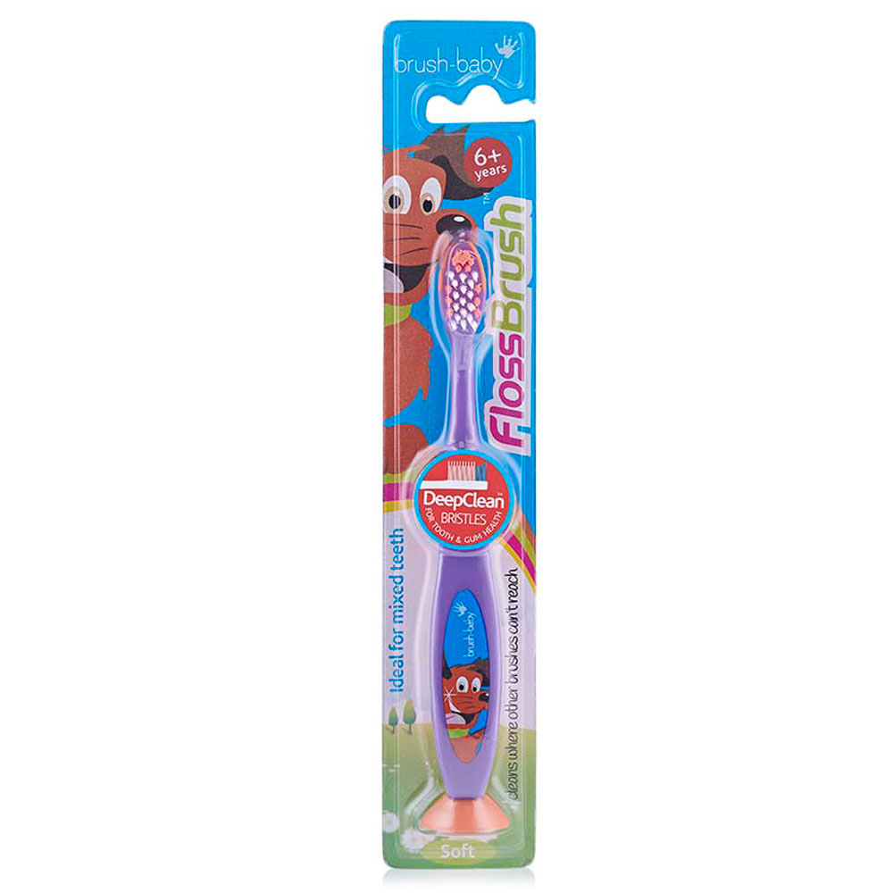 Brush Baby - FlossBrush 6y+ - Purple