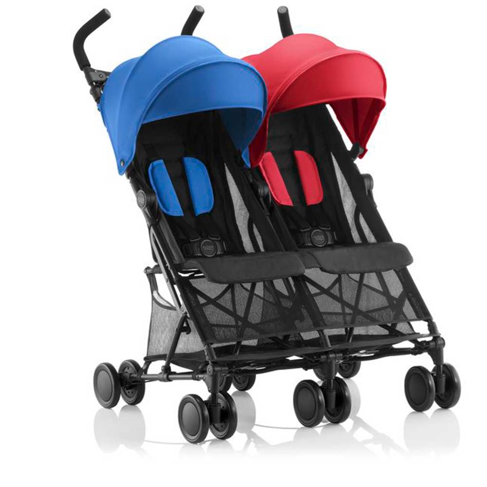 Britax Romer - Buggy Holiday Double Stroller - Red/Blue