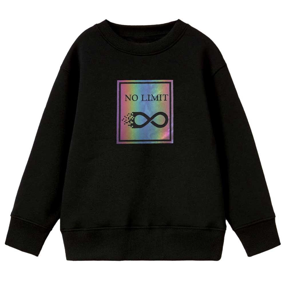 Aiko Boys Stylish Printed Sweatshirt - Black
