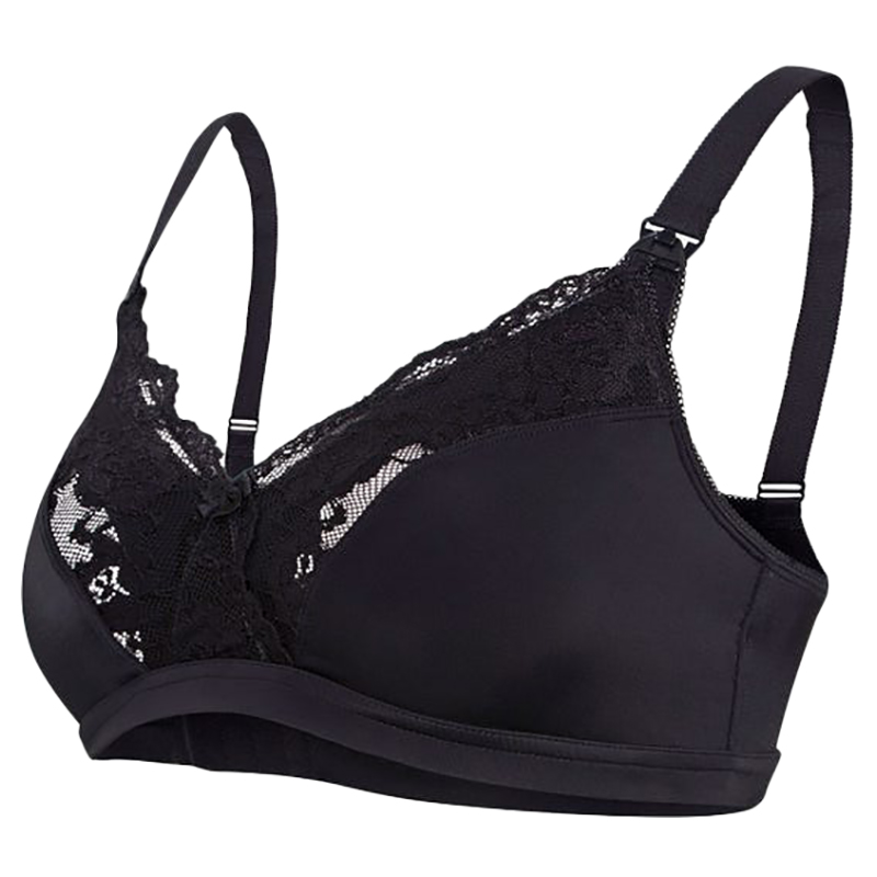 Carriwell - Lace Maternity & Nursing Bra - Black