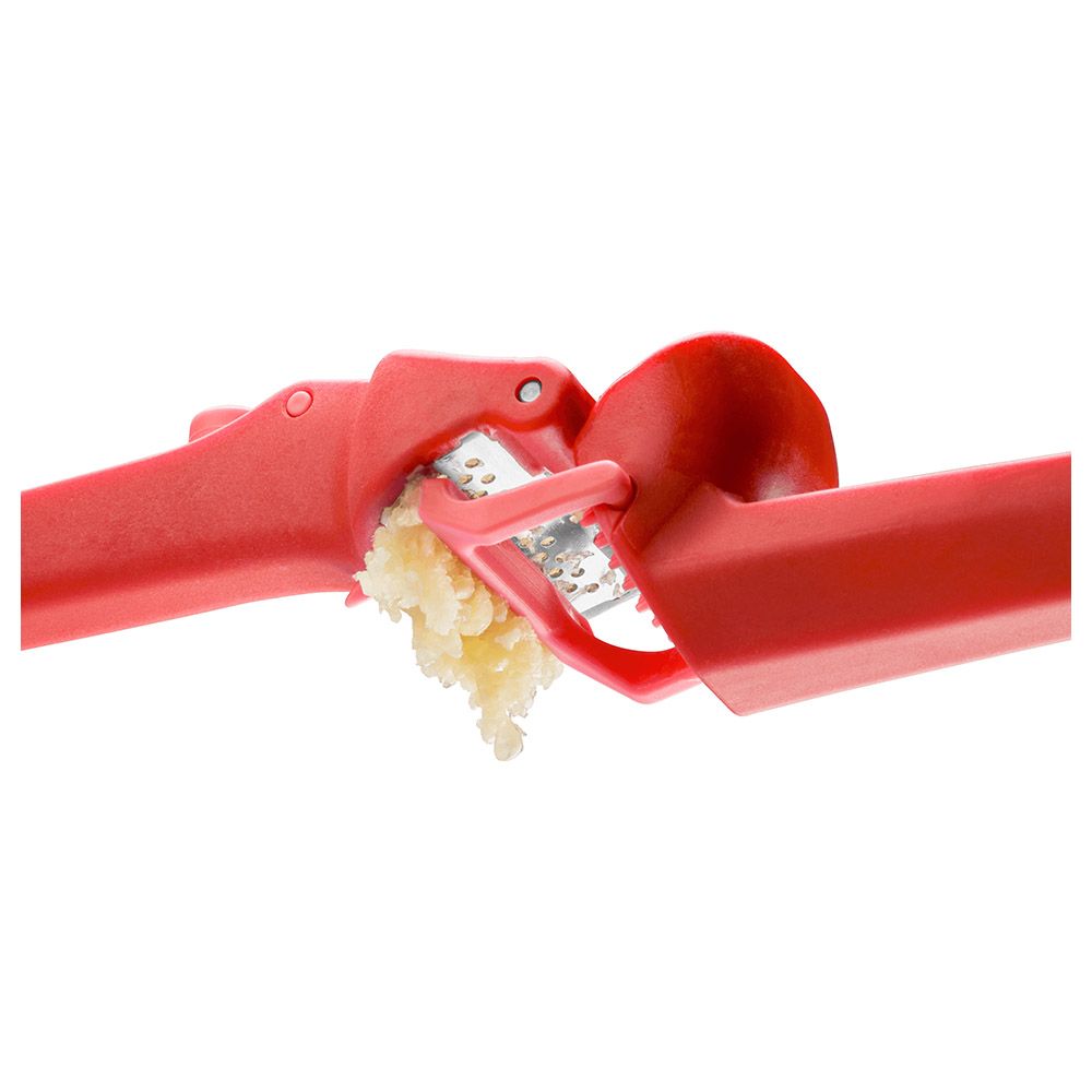 Dreamfarm - Garject Lite Non-Scratch Garlic Press with Ejector - Red