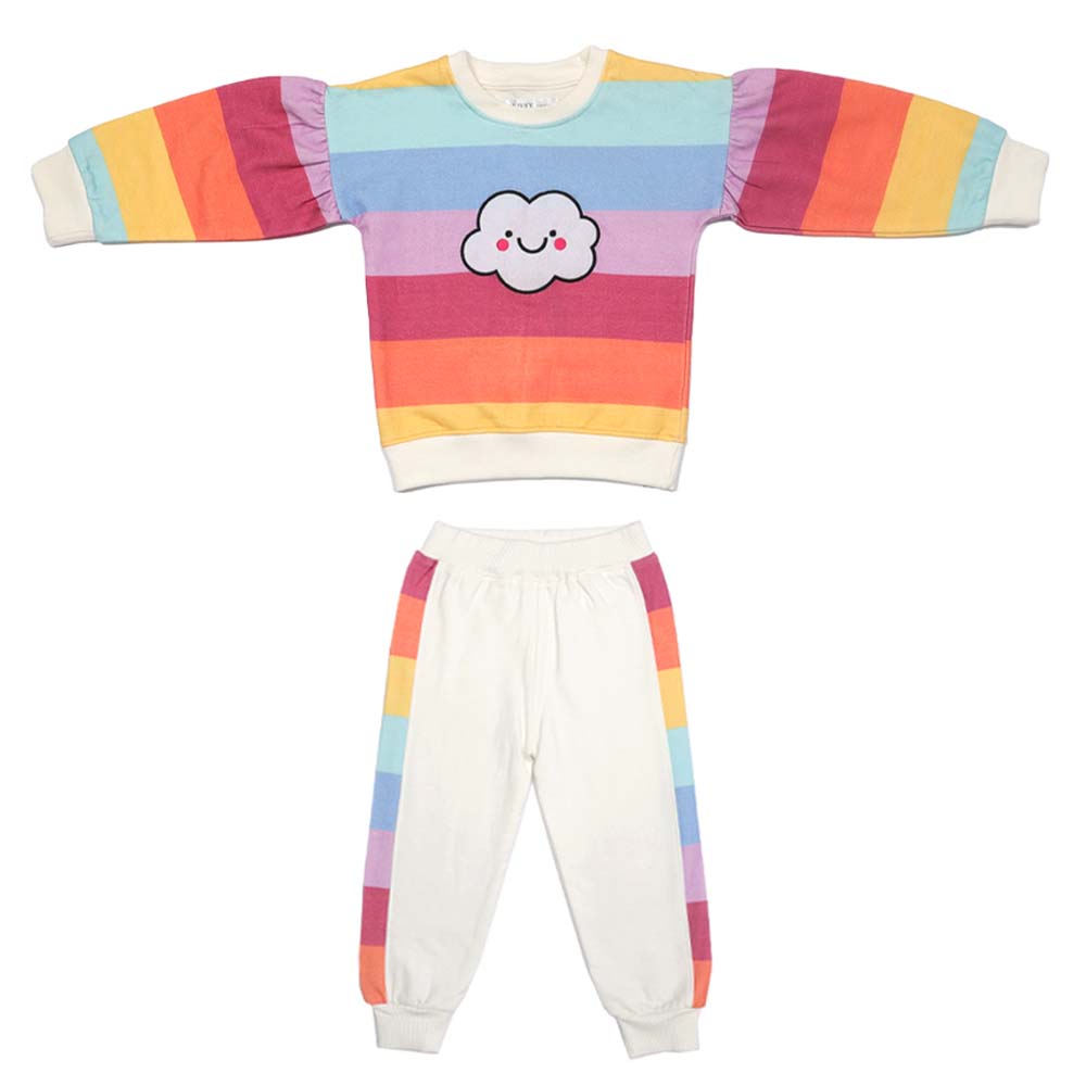 Aiko Infant Sweat Top & Joggers Rainbow - 2 Pcs
