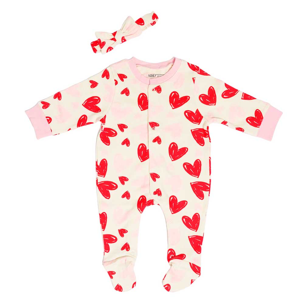 Aiko Infants Jumpsuit with Headband