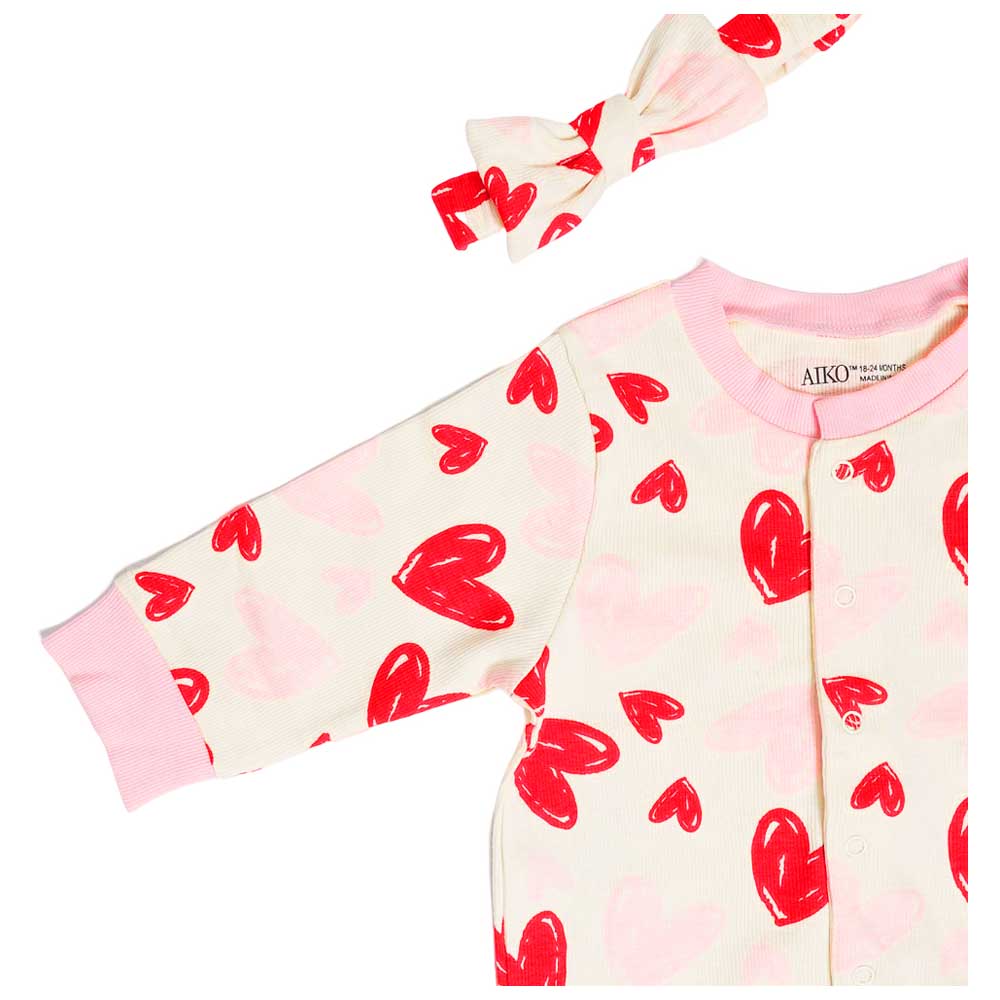 Aiko Infants Jumpsuit with Headband