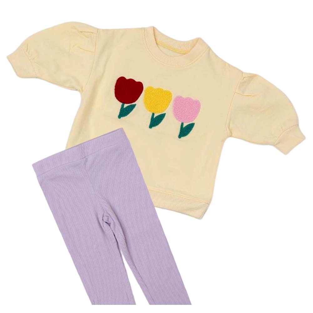 Aiko Kids Oversized Top & Leggings - 2 Pcs