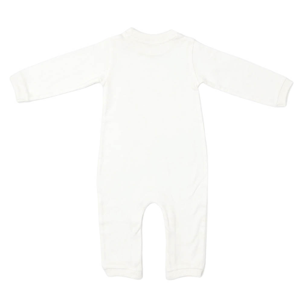 Aiko Baby Jumpsuit with Cute Print - White