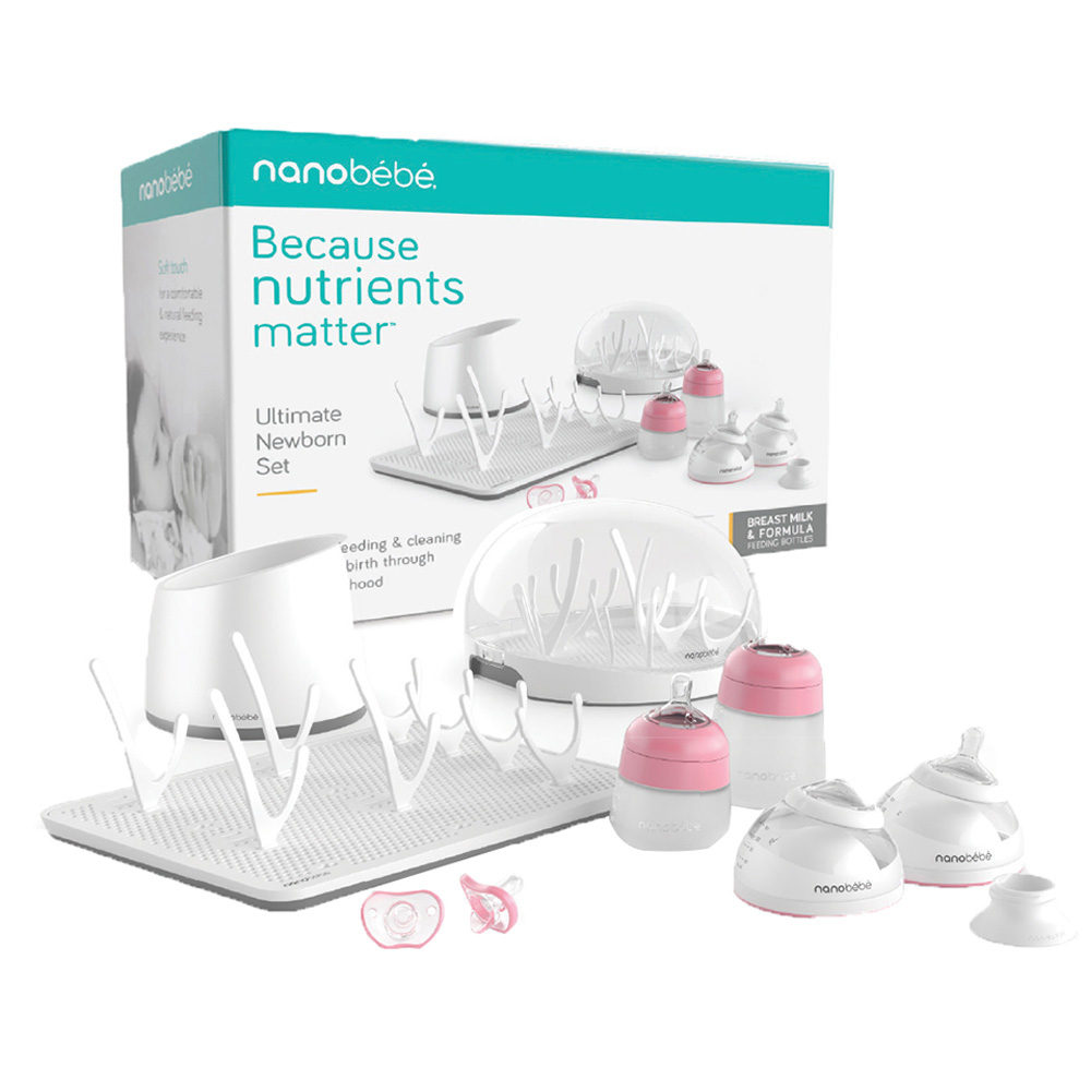 Nanobebe Newborn Feeding Reinvented Gift Set Pink