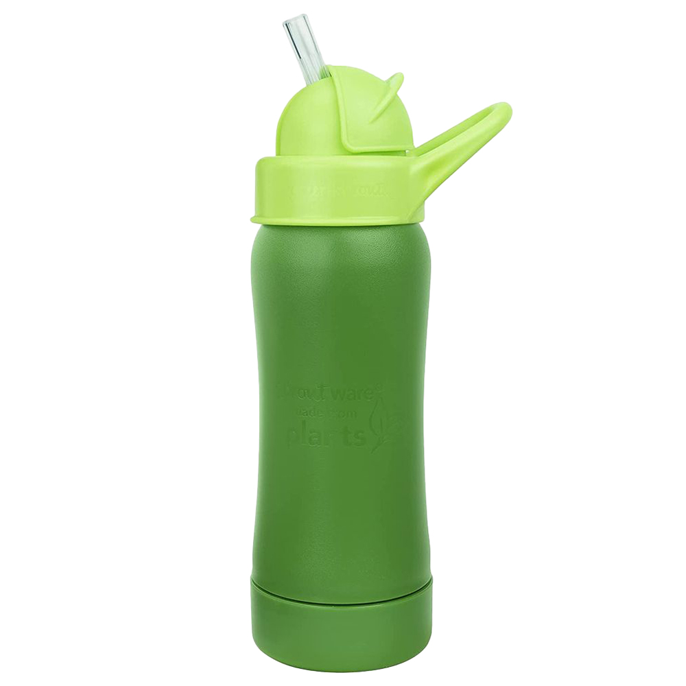 Green Sprouts - Ware Straw Bottle - Pack of 2 - Green/Aqua - 296ml