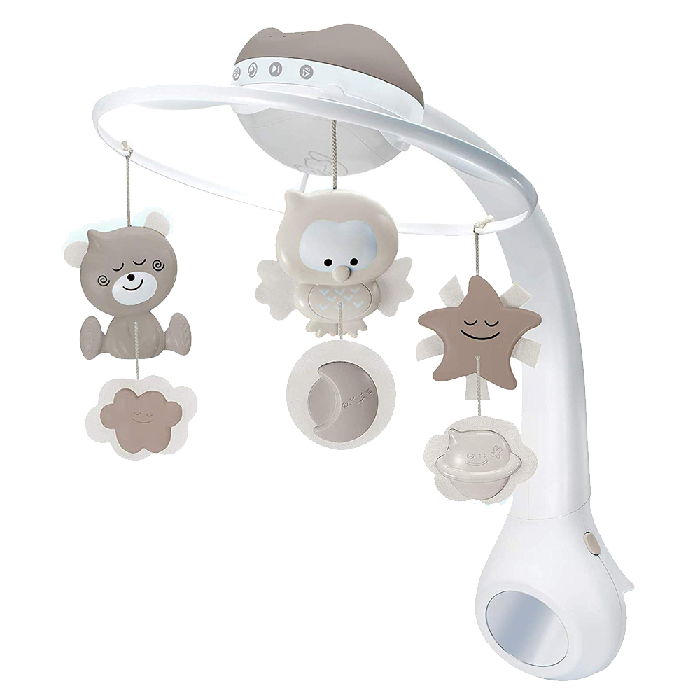 Infantino 3-in-1 Projector Musical Mobile - Brown