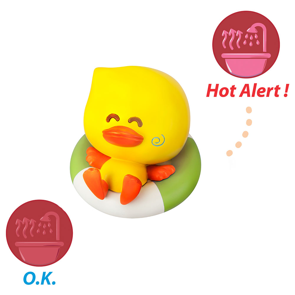 Infantino - Bath Duck Squirt & Temperature Tester - Yellow