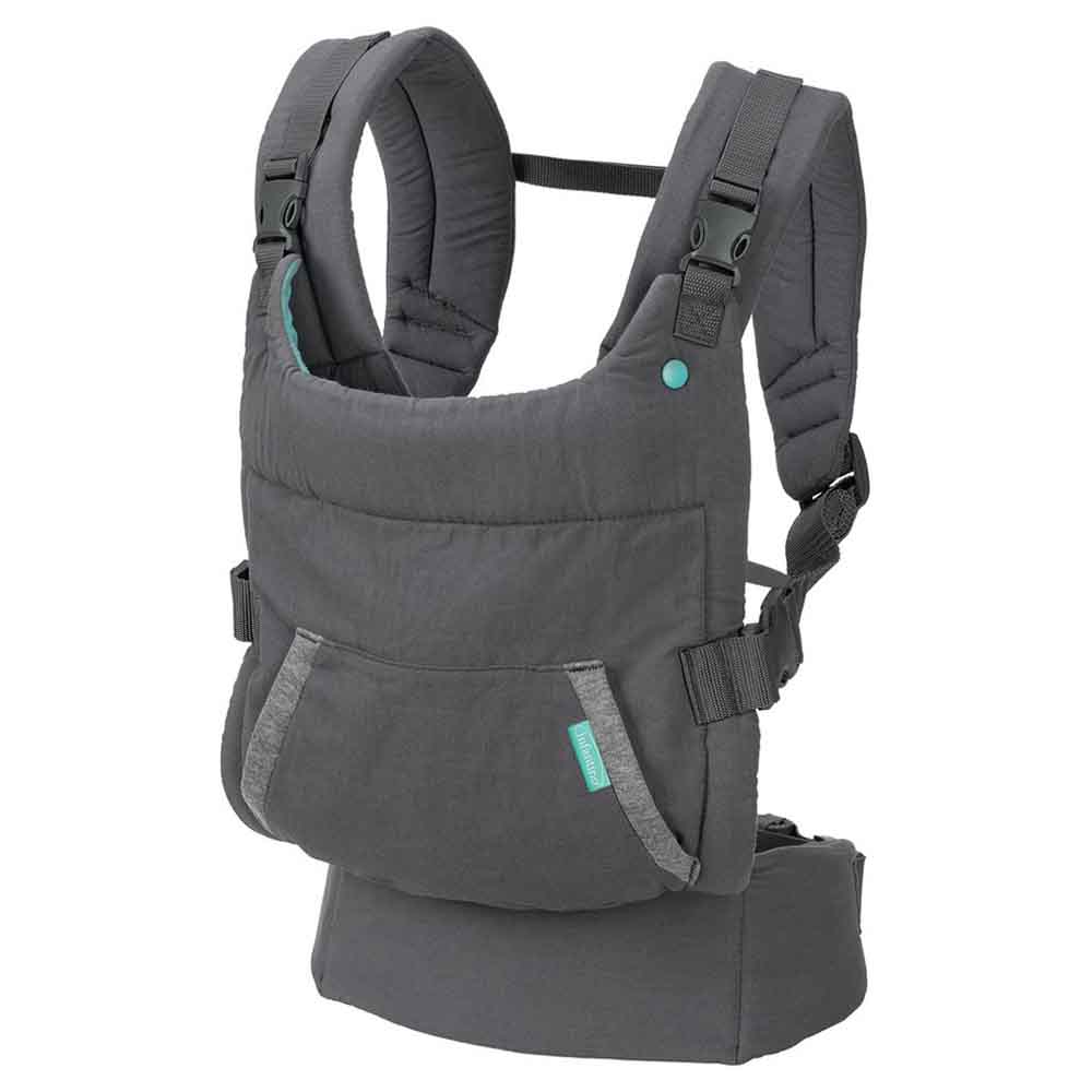 Infantino - Cuddle Up Ergonomic Carrier with Removable Hood - Grey