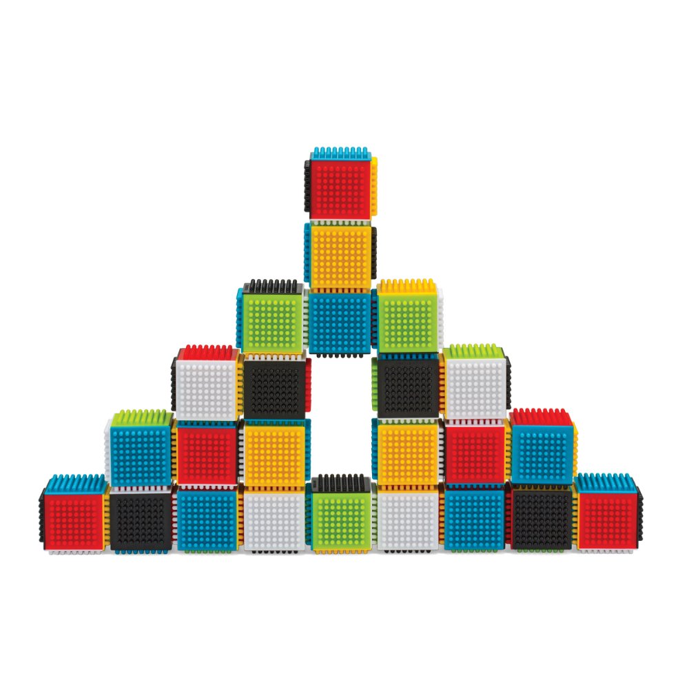 Infantino Baby Press & Stay Sensory Block Activity Toy - 24 Pcs (Exclusive)