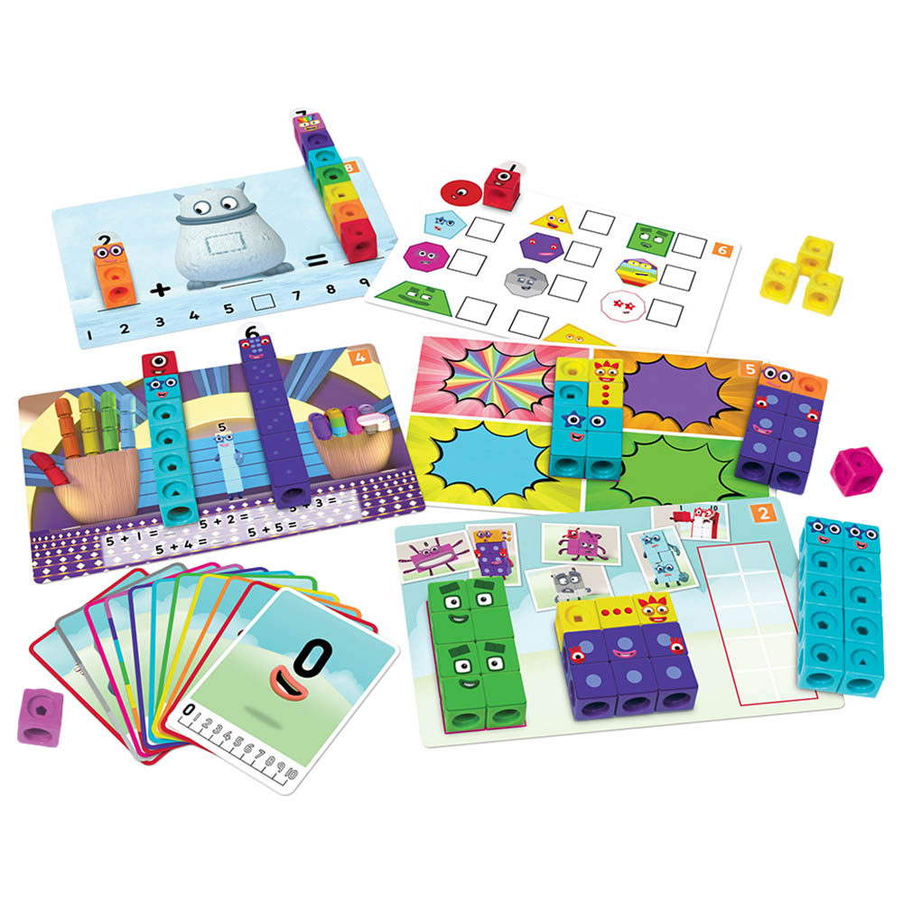 Learning Resources Mathlink Cubes Number Blocks 1-10 Activity Set