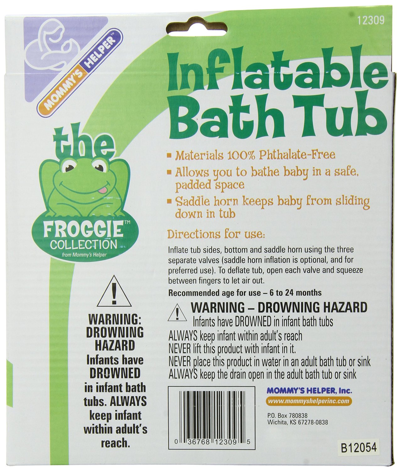 Mommy's Helper Froggie Inflatable Tub