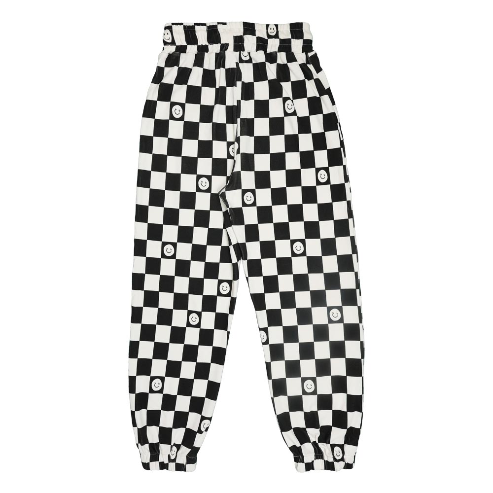 Aiko All-Over Print Girls Sweat Joggers - Black