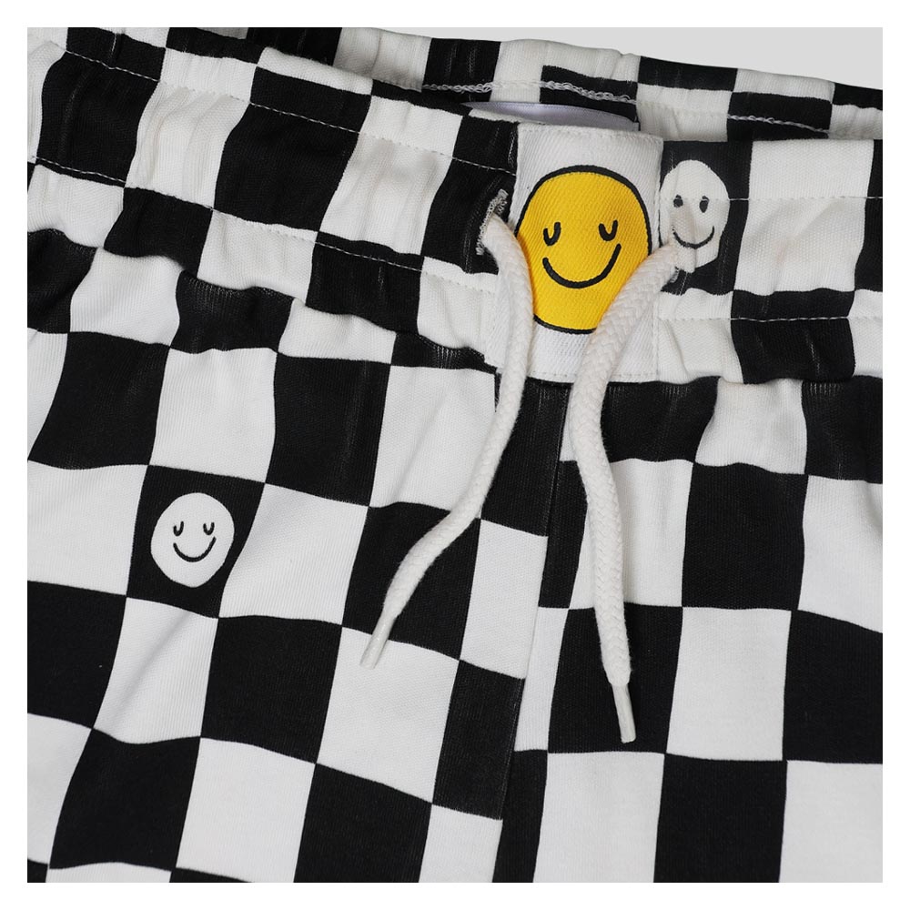 Aiko All-Over Print Girls Sweat Joggers - Black