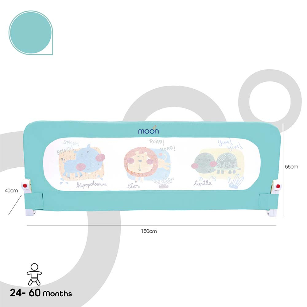 MOON - Sequr-Baby/Child Safety Bed Rail- Blue