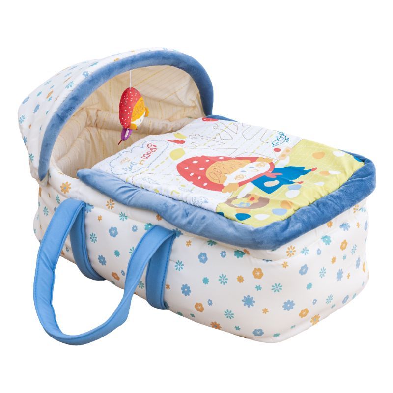 Moon Moses Basket & Travel Carrycot - Blue