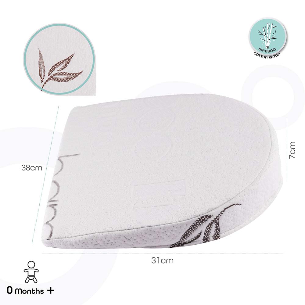 MOON Universal Crib Wedge - Half Moon Bamboo Rayon