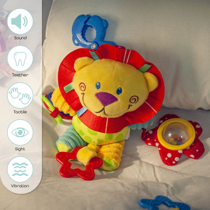 MOON - Pull String Musical Toy For Stroller & Car Seats Lion