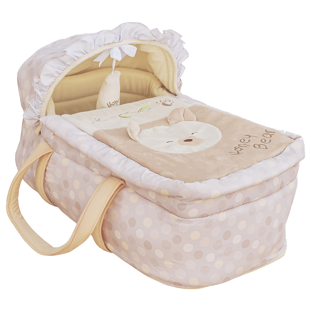 Moon Moses Basket, Bedside Sleeper & Carrycot Honey Bear
