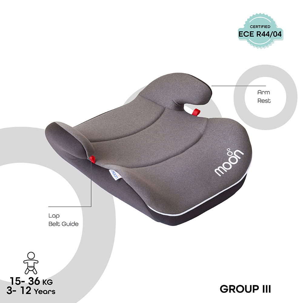 Moon - Kido Baby Booster Car Seat Group 2-3 - Brown
