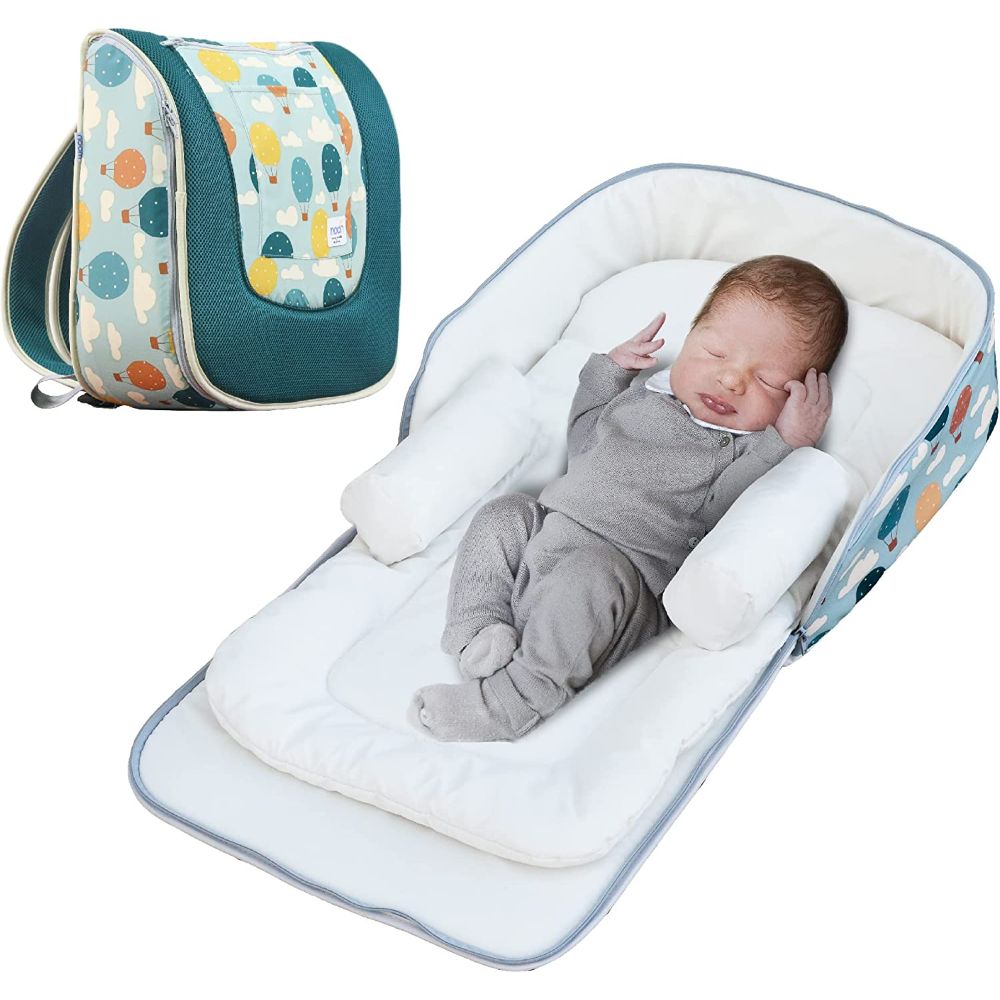 Moon Travalo 2-In-1 Travel Baby Bed & Backpack - Balloon