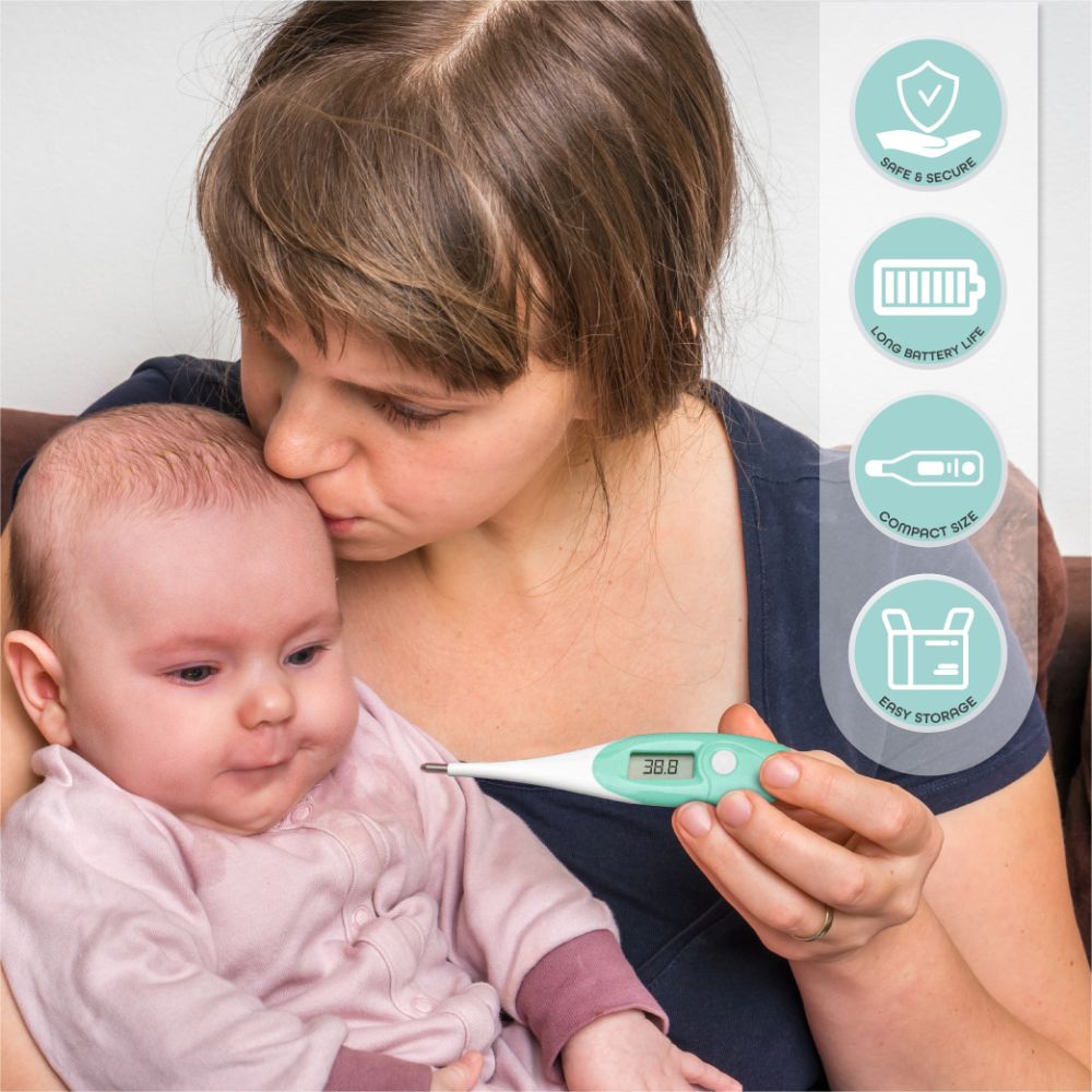 Moon - Digital Thermometer - White