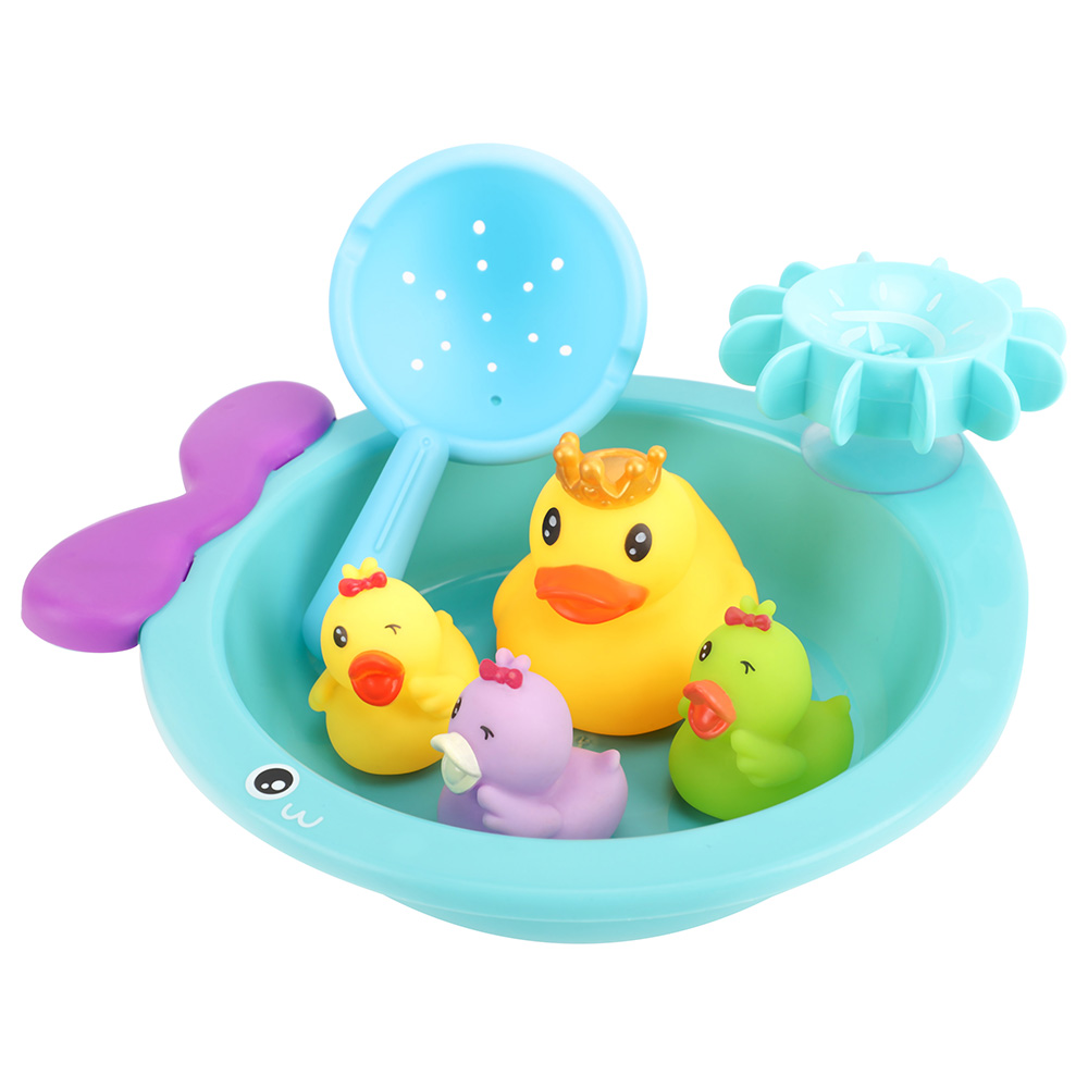 Moon - Bath Duck Toy with Mini Ducks & Accessories