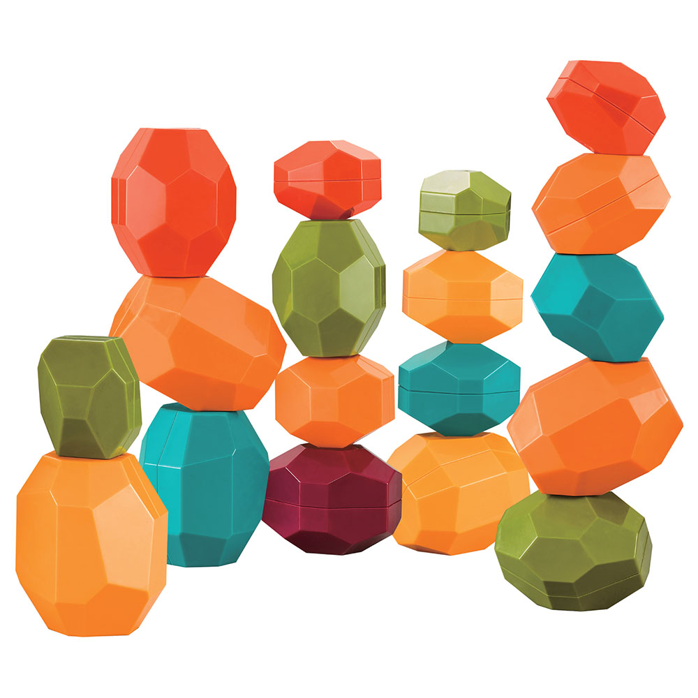 Moon - Rock & Stack Balancing Educational Sensory Toy - 12pcs