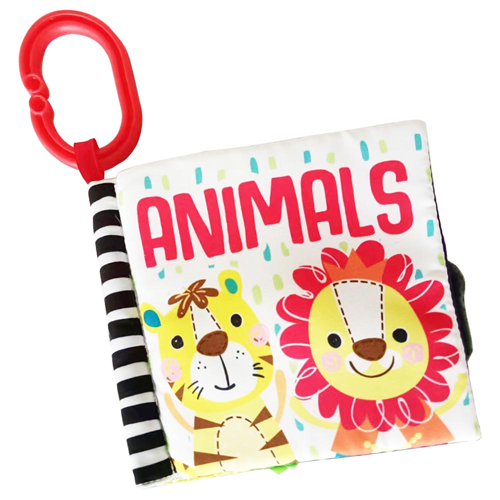 Moon - Soft Education Book with Detachable Clip - Animals