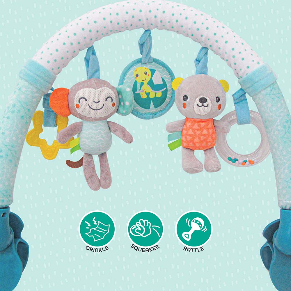Moon - Jungle Friends Activity Hanging Toy Bar